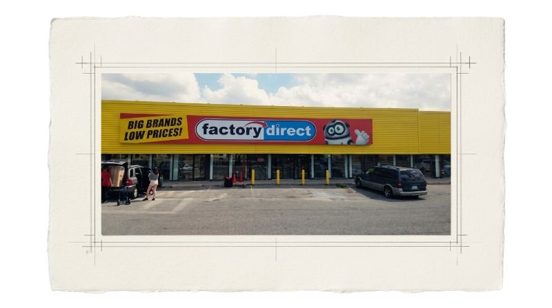 Factory Direct retail storefront