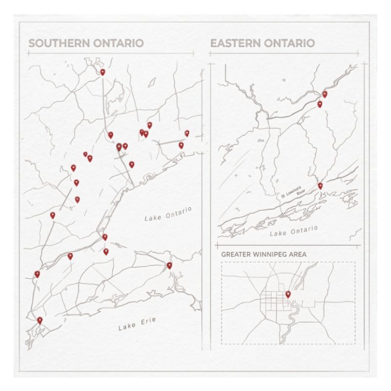 Factory Direct store locations map